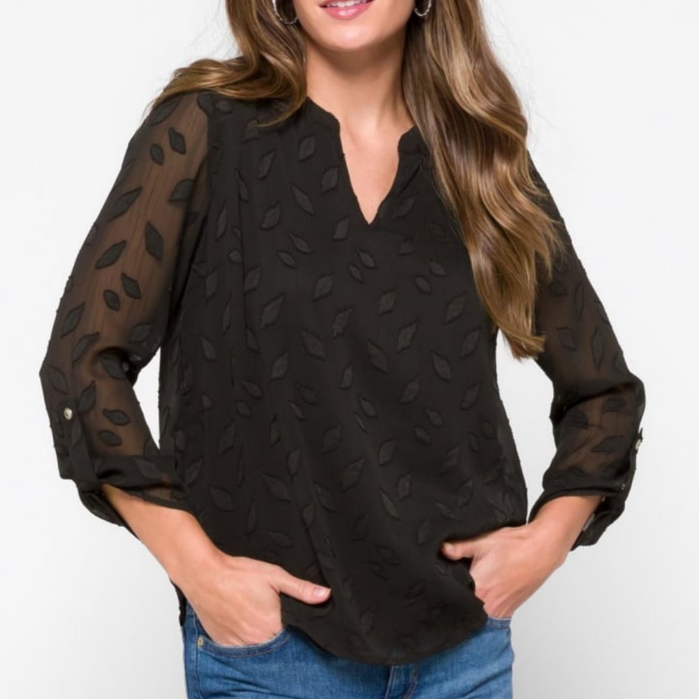 Petunia Textured Chiffon Blouse